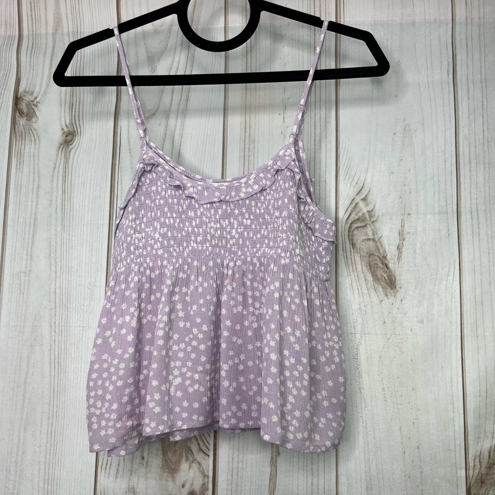 H96 Hippie Rose Medium Purple Spaghetti strap Top